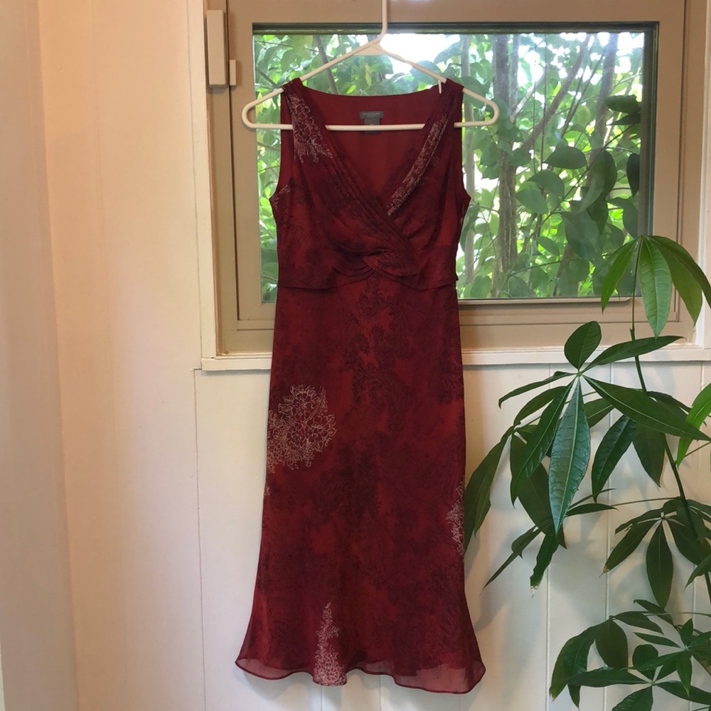 Red Floral Dress